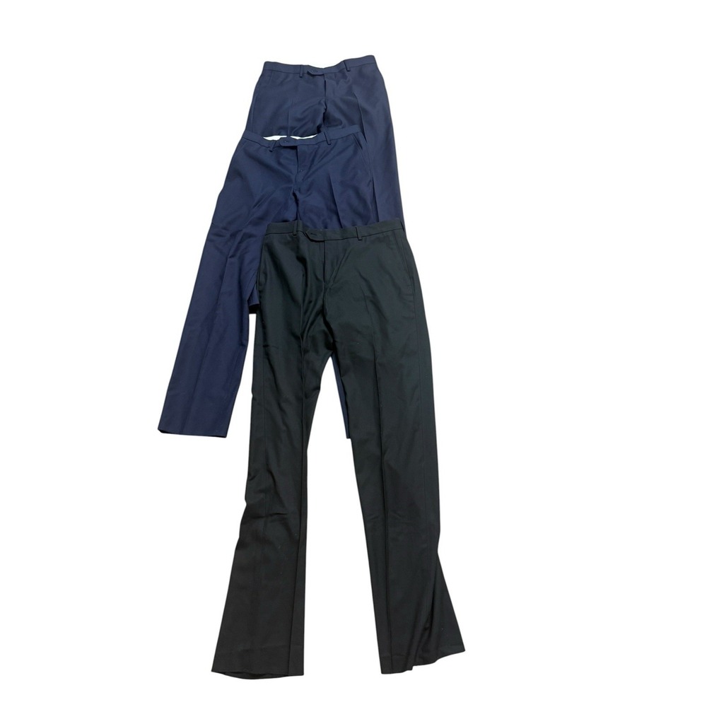 Lot 3 Joseph Abboud Pants Mens 34x31 Joseph Feiss Jos A Bank Navy Black Pants